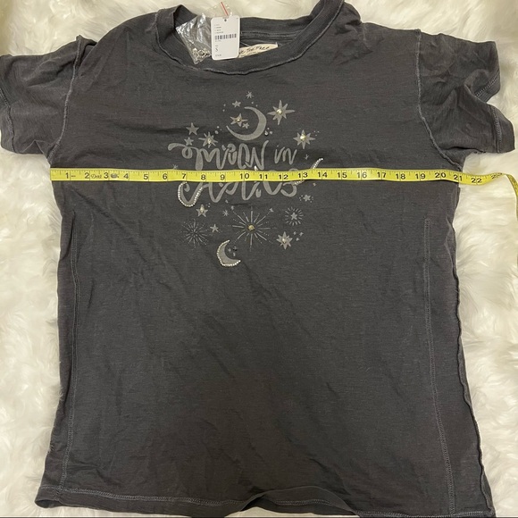 Free People / We The Free “Moon In Aries” Loose Flowy T-Shirt Size Small - Picture 6 of 7
